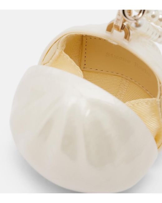 Simone Rocha White Pearl Dim Sum Clutch