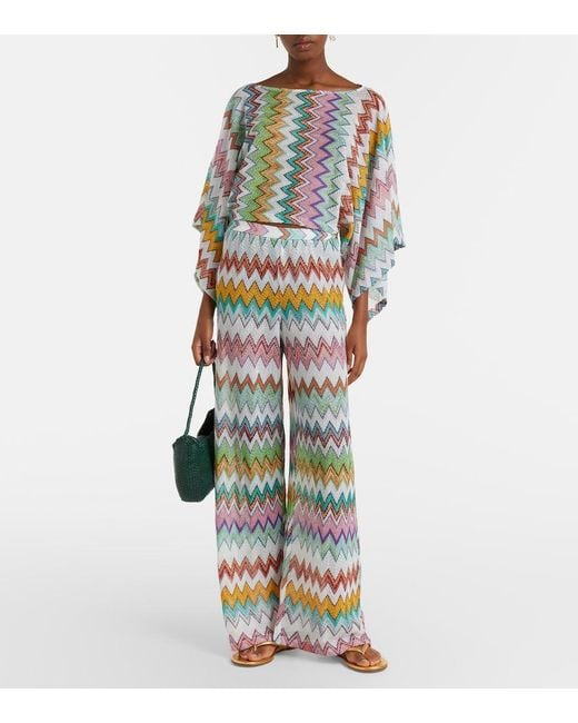 Missoni Multicolor Zigzag Knitted Top