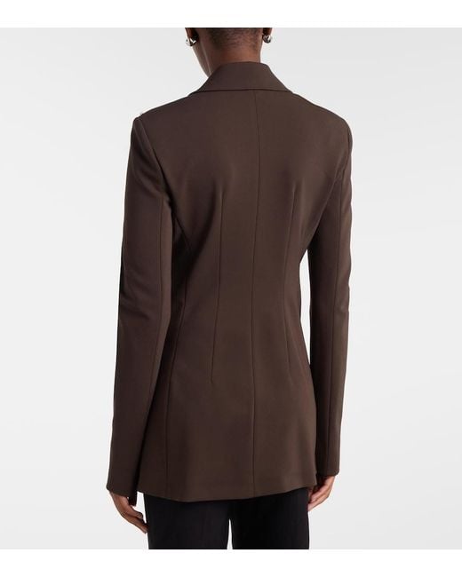 Sportmax Brown Single-Breasted Blazer