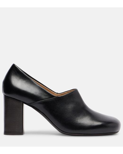 Lemaire Black Pumps Anatomic 80 Aus Leder