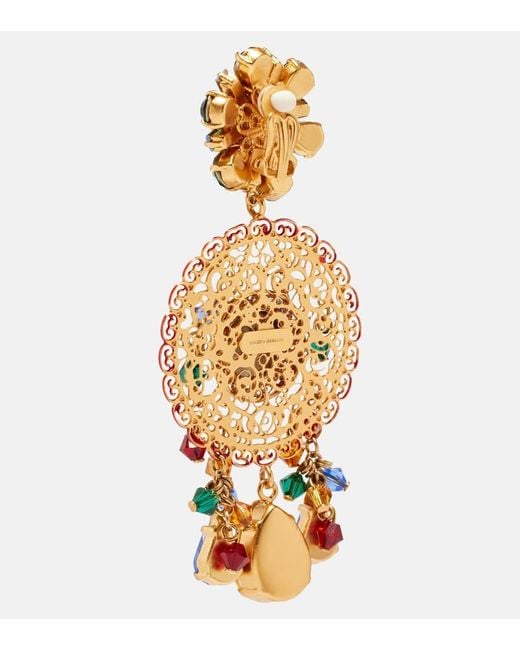 Pendientes Colgantes Dolce & Gabbana de color Red