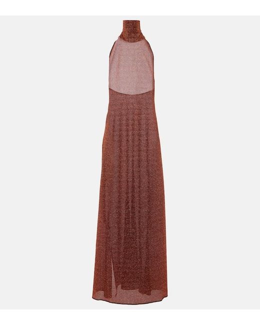 Oseree Purple Lumiere Maxi Dress