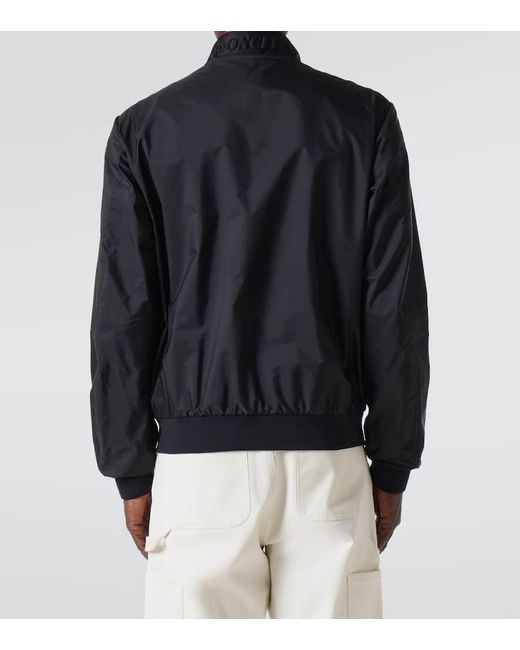 Felpa Reppe Con Zip E Logo di Moncler in Black da Uomo