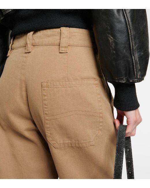 Pantalones cargo Potinal de algodon Acne de color Natural