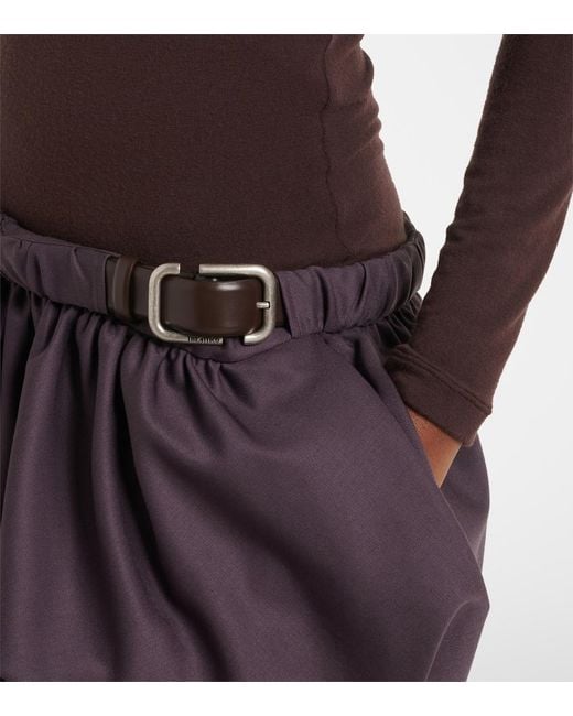 The Attico Purple Belted Polo Dress