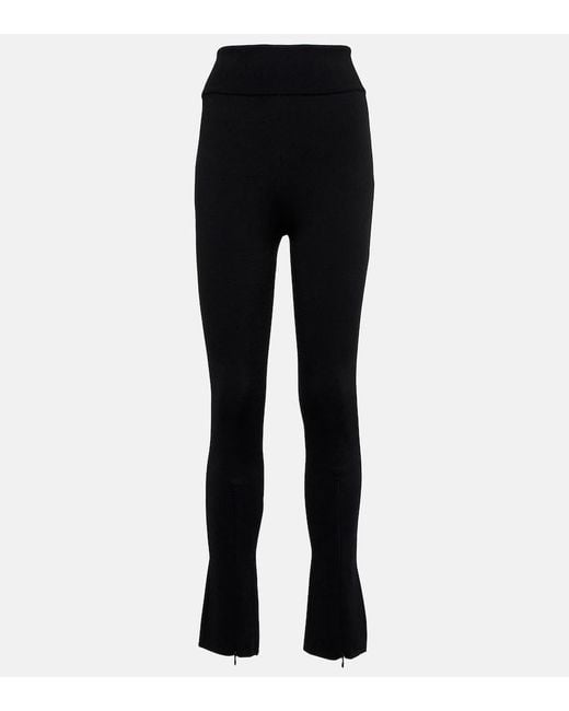 Alaïa Black Alaia High-rise leggings
