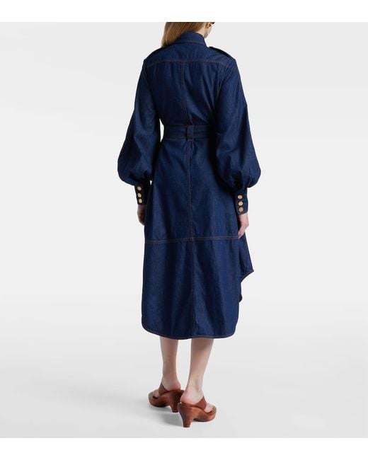 Robe Midi En Jean Zimmermann en coloris Blue