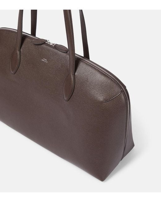 Totême  Brown Leather Tote Bag