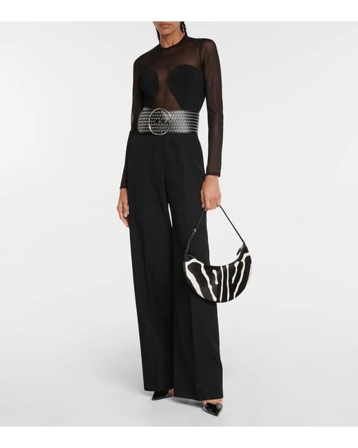 Alaïa Black Mules Cour Mit Lackleder