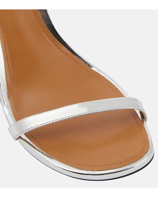 Marni Metallic Patent Leather High Sandals