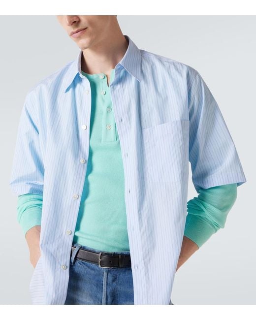 Camicia di Auralee in Blue da Uomo