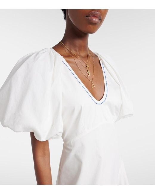 ALÉMAIS White Cotton Maxi Dress