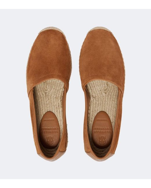 Brunello Cucinelli Brown Suede Espadrilles for men