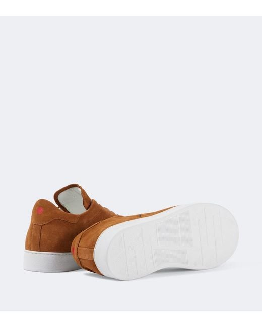 Kiton Brown Suede Sneakers for men