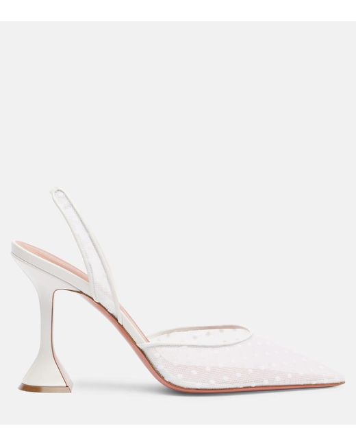 Salones Destalonados Holli 95 De Point D'Esprit AMINA MUADDI de color Pink