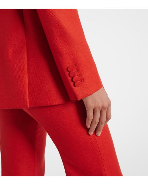 Gabriela Hearst Red Mairi Wool And Cashmere Jacket