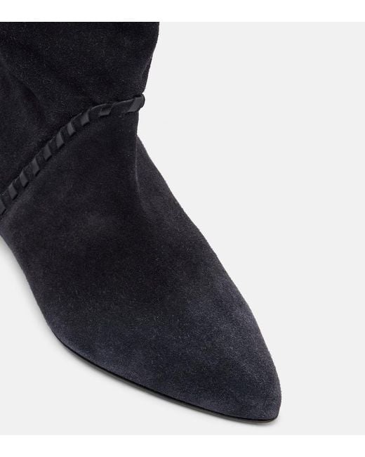 Isabel Marant Blue Edoa 45 Suede Ankle Boots