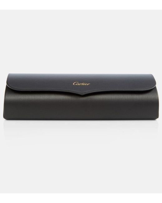 Cartier Blue Panthere De Cartier Rectangular Sunglasses
