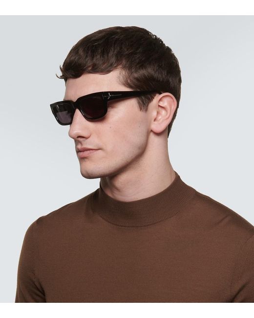 Gafas de sol rectangulares Ezra Tom Ford de hombre de color Brown