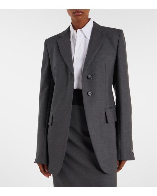Sportmax Black Ranghi Virgin Wool Blazer