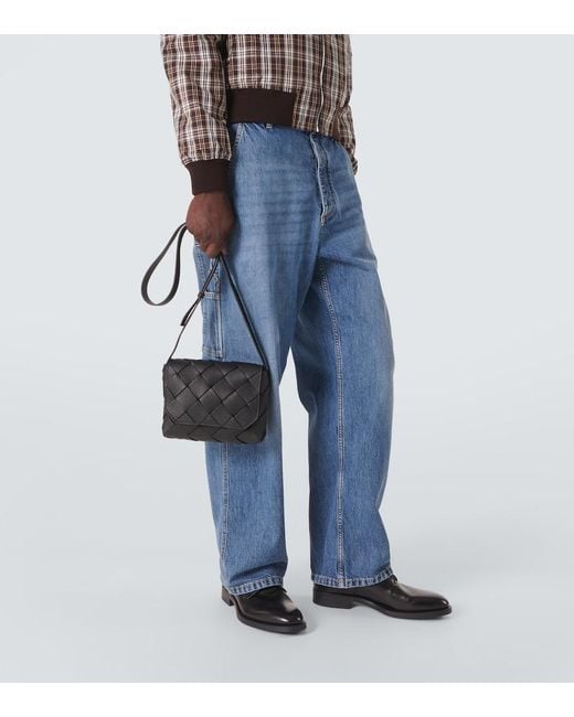 Bottega Veneta Black Diago Bag for men