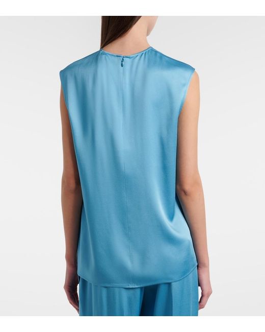 Stella McCartney Blue Satin Top