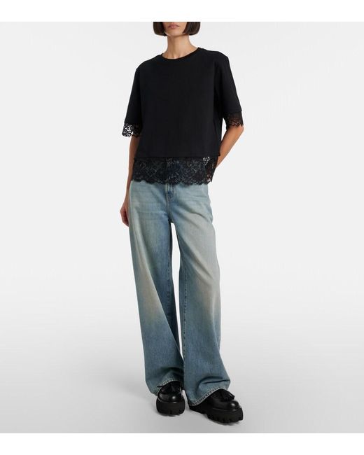 McQueen Black Sofa Leather Platform Loafers