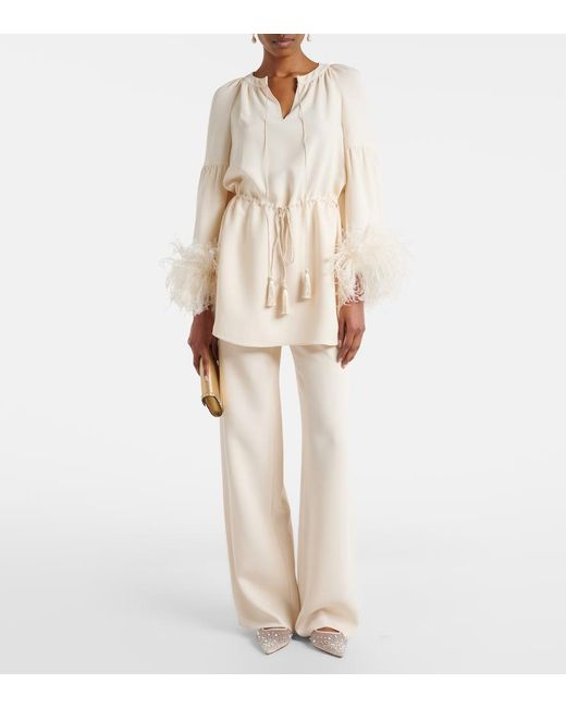 Christian Louboutin White Miss Z Degrastrassina Perla Mesh Flats