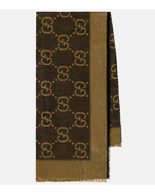 Gucci Schal GG aus einem Wollgemisch in Grün | Lyst AT