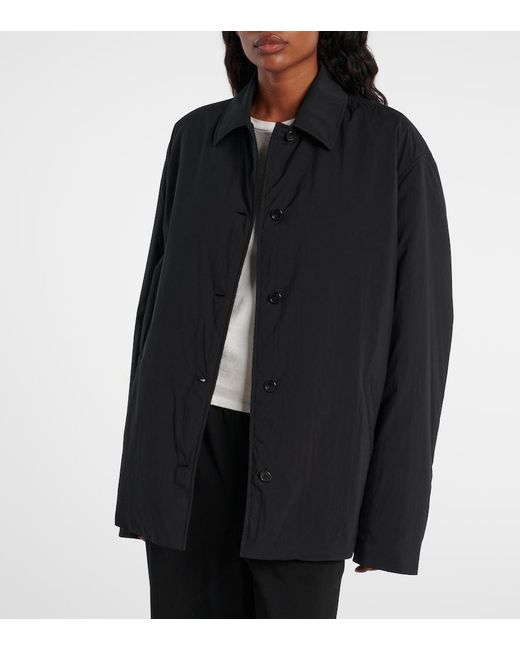 The Row Black Evadne Technical Overshirt