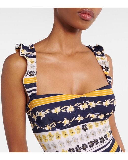 LaDoubleJ Blue Boop Floral Swimsuit