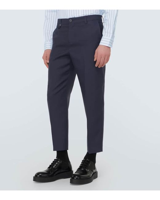 Jacquemus Blue Le Pantalon Cabri Cropped Tailored Pants for men