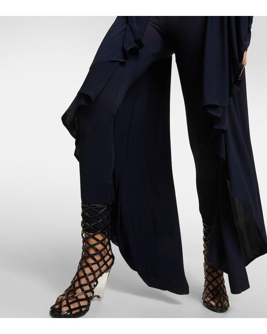 Alaïa Blue Jersey Jumpsuit