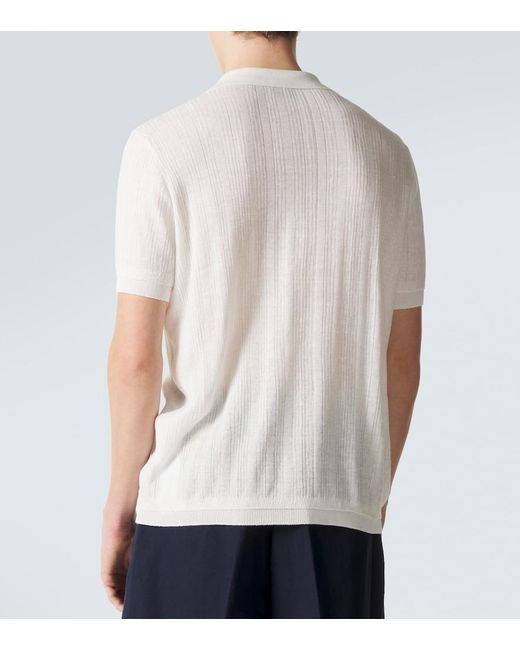 Brioni White Linen And Cotton Shirt for men