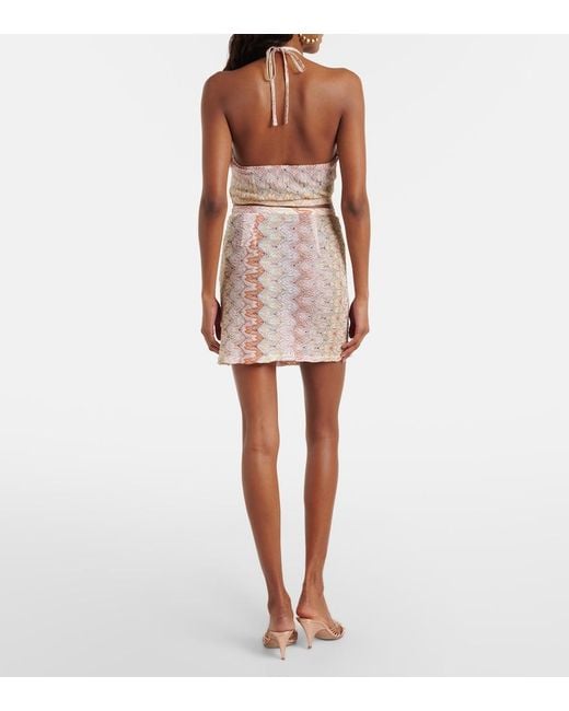 Missoni Pink Lame Wrap Skirt