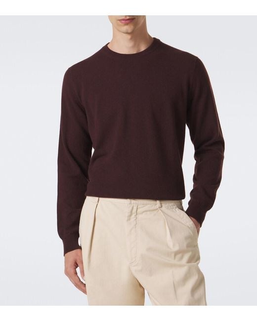 Pull En Cachemire Kiton pour homme en coloris Brown