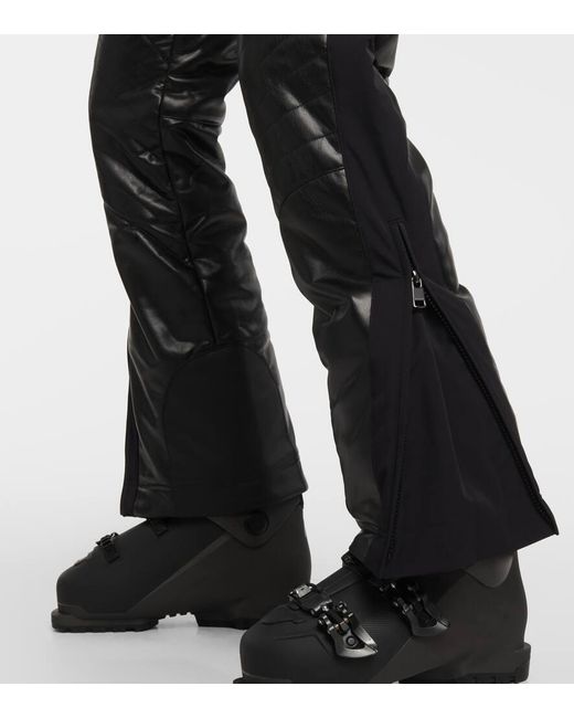Pantaloni da sci Tory in similpelle di Bogner in Black
