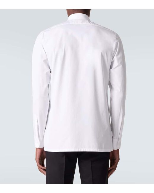 Givenchy White Cotton Poplin Shirt for men