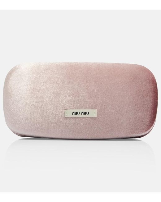 Miu Regard Occhiali Da Sole Rettangolari di Miu Miu in Green