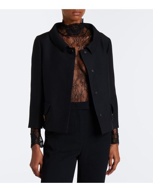 Valentino Gray Lace Bodysuit