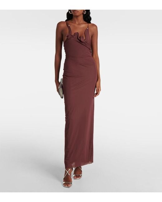 Christopher Esber Purple Venus Gown