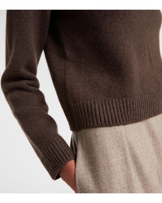 Khaite Brown Leta Cashmere Sweater