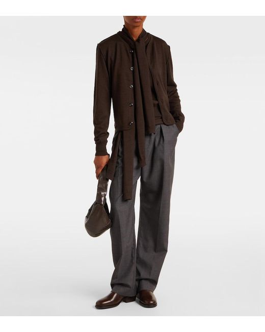 Lemaire Brown Leather Chelsea Boots