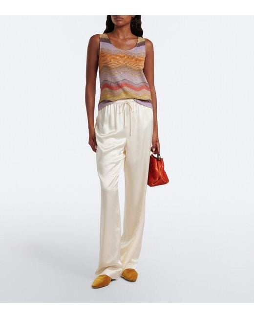 Missoni Gray Wave Lame Top