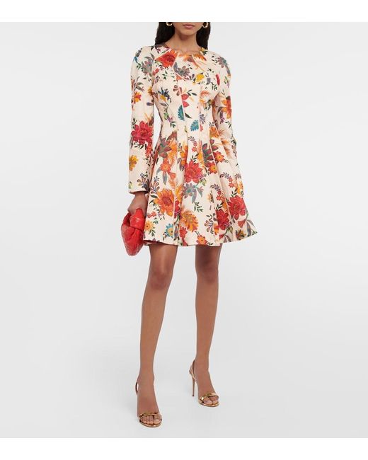 Zimmermann Multicolor Ginger Floral Linen Minidress