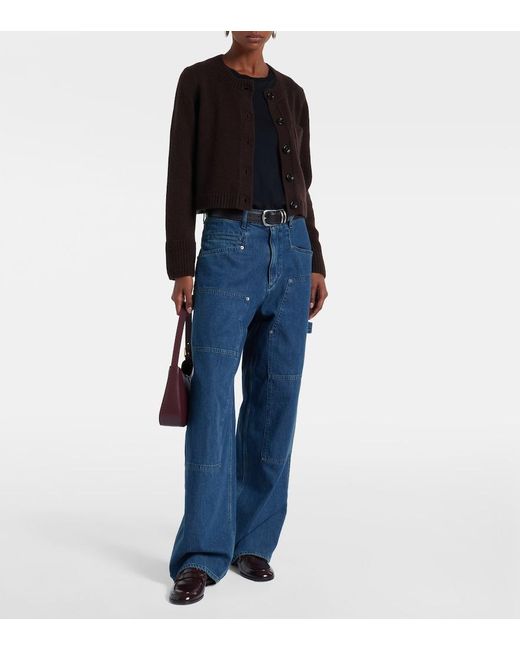 Jardin Des Orangers Brown Wool And Cashmere Cardigan