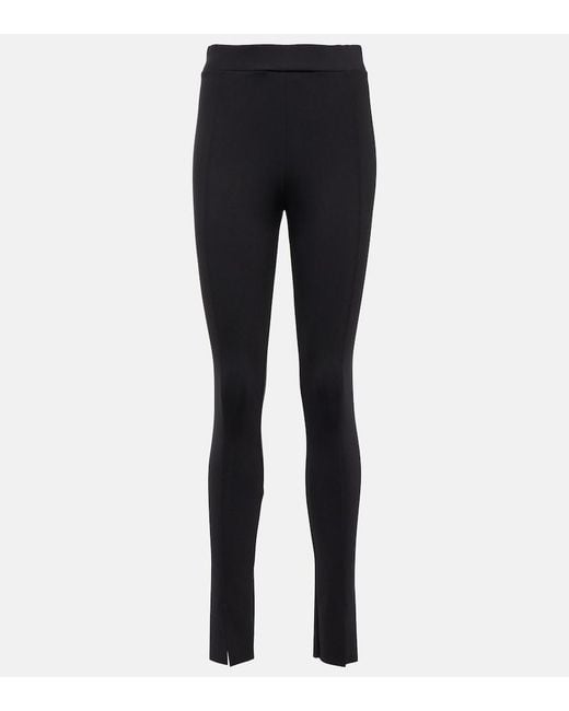 Wolford Blue Midnight Grace High-Rise Jersey Leggings