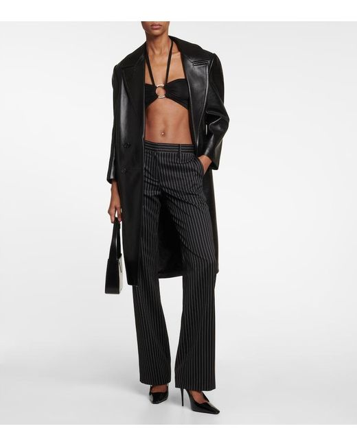 Alexandre Vauthier Black Crystal-Embellished Bralette