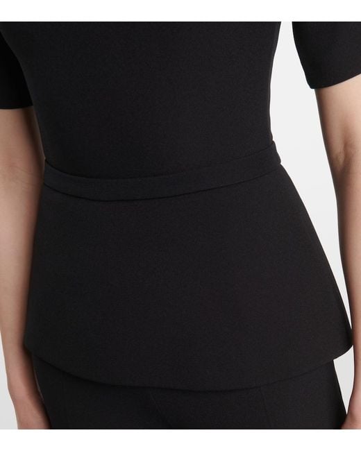 Safiyaa Black Gathered Top
