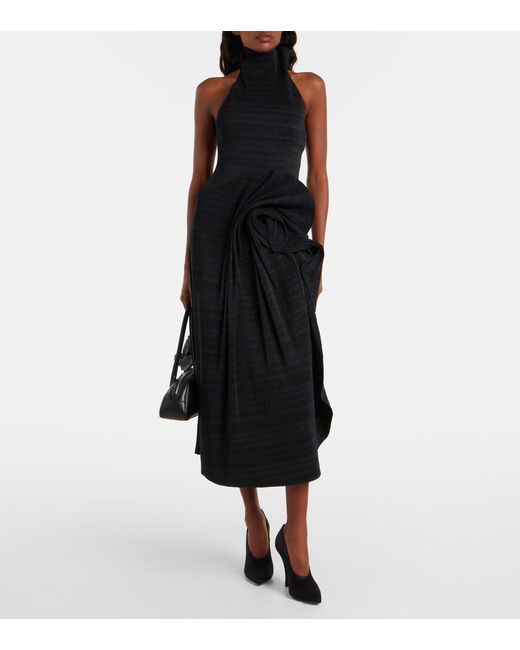 Magda Butrym Black Satin Pumps